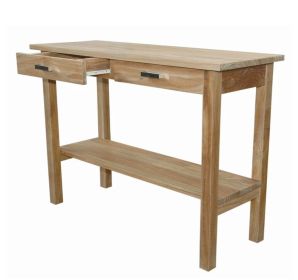 Atlanta Rectangular Serving Table w/ 2 Drawers and 1 Shelf