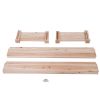 Solid Wood 4 Ft x 4 Ft Raised Garden Bed Planter 3-Tier