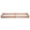 Solid Cedar Wood 8 ft x 2 ft Raised Garden Bed Planter