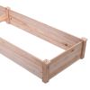 Solid Cedar Wood 8 ft x 2 ft Raised Garden Bed Planter