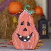 Set of 3 Metal Jack-O-Lantern Decorations