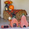 Set of 3 Metal Jack-O-Lantern Decorations