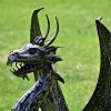 4.75 ft. Tall Large Iron Sentry Dragon Statue "Draco"