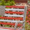 "Proud to Be an American" Flag Iron Garden Bench