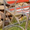 "Proud to Be an American" Flag Iron Garden Bench