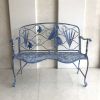 "Sarasota" Coastal Garden Bench with Pelican and Angelfish