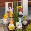 Magnesium Garden Gnome Holding Wooden Sign and Flowers "The Smallfries"