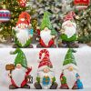 "The Goodfellows" Set of 6 Assorted Christmas Garden Gnomes