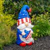 "The Americanos" Set of 6 Assorted American Patriot Garden Gnomes (includes: ZR210007, ZR210008, ZR210009, ZR210010, ZR210011, ZR210012)