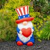 "The Americanos" Set of 6 Assorted American Patriot Garden Gnomes (includes: ZR210007, ZR210008, ZR210009, ZR210010, ZR210011, ZR210012)