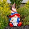 "The Americanos" Set of 6 Assorted American Patriot Garden Gnomes (includes: ZR210007, ZR210008, ZR210009, ZR210010, ZR210011, ZR210012)