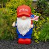 "The Americanos" Set of 6 Assorted American Patriot Garden Gnomes (includes: ZR210007, ZR210008, ZR210009, ZR210010, ZR210011, ZR210012)