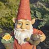 20.5" Tall Spring Gnome Garden Statue with Flower Pot and Water Can