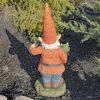 20.5" Tall Spring Gnome Garden Statue with Flower Pot and Water Can