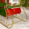 5.5ft. Tall Elegant Metal Christmas Sleigh "The Bethlehem"