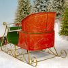 5.5ft. Tall Elegant Metal Christmas Sleigh "The Bethlehem"