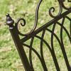 "Tatiana" Iron Rocking Garden Armchair in Antique Bronze