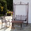 Iron Swing Bench "Tserovani" in Bronze