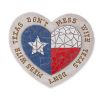 Texas Proud Stepping Stone - Don't Mess With Texas Heart Flag