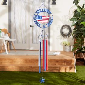 Weathervane Wind Chime - Patriotic Welcome Friends & Family