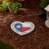 Texas Proud Stepping Stone - Don't Mess With Texas Heart Flag