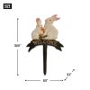 Welcome Rabbit Cast Iron Garden Stake