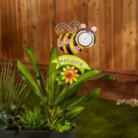 Thermometer Garden Stake - Bee