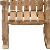 Rustic And Natural Cedar Adirondack Rocking Chair