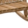 Rustic And Natural Cedar Two-Person Adirondack Rocking Chair