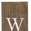 Rustic Espresso Brown And White Front Porch Welcome Sign