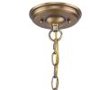 Lincoln 4-Light Antique Brass Hanging Light