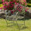 "Stephania" Victorian-Style Iron Garden Armchair