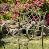 "Stephania" Victorian-Style Iron Garden Armchair