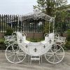 "Antoinette" Large Parisian Style Iron Carriage with Planters