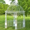 "Zina" Large Round Iron Garden Gazebo