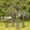 "Zina" Large Round Iron Garden Gazebo