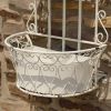 Set of 2 Dual Wall Hanging Planters with Removable Baskets "London 1820"