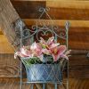 Set of 2 Dual Wall Hanging Planters with Removable Baskets "London 1820"