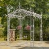 10.5ft Tall Rectangular Arched Garden Gazebo "Mahekal"