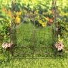 "Stephania" 8ft. Tall Garden Gate Arch with Side Plant Stands