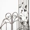 "Stephania" 8ft. Tall Garden Gate Arch with Side Plant Stands