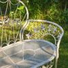 Garden Bench with Curved Back "Paris 1968"