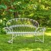 Garden Bench with Curved Back "Paris 1968"