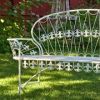 Garden Bench with Curved Back "Paris 1968"