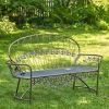 Garden Bench with Curved Back "Paris 1968"