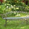 Garden Bench with Curved Back "Paris 1968"