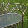 Garden Bench with Curved Back "Paris 1968"