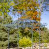 "La Rochelle" Parisian-Inspired Iron Flower Cart with Fleur-de-lis Details