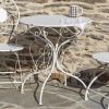 "Le Chardenoux 1908" Three Piece Metal Bistro Set in Antique White