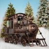 5.85 ft. Long Medium Iron Train with Cart & Lanterns "Blessed Bullet"